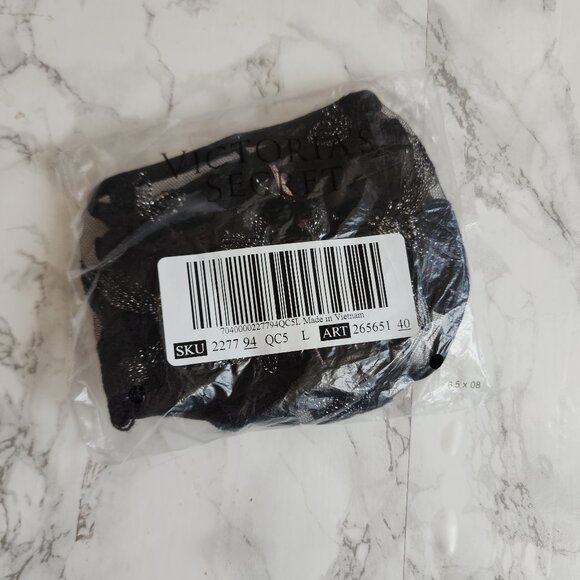 VICTORIA'S SECRET VERY SEXY ZIGGY GLAM FLORAL EMBROIDERY THONG PANTY - Picture 7 of 7